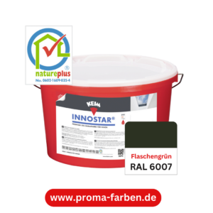 Keim Innostar Silikatfarbe RAL 6007 Flaschengrün