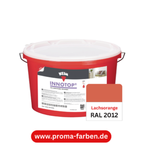 Keim Innotop Silikatfarbe RAL 2012 Lachsorange – Bild 2