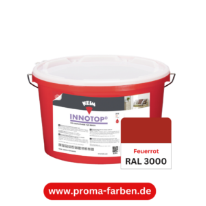 Keim Innotop Silikatfarbe RAL 3000 Feuerrot