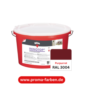 Keim Innotop Silikatfarbe RAL 3004 Purpurrot
