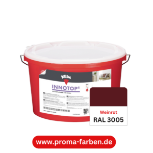 Keim Innotop Silikatfarbe RAL 3005 Weinrot