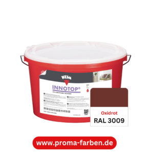 Keim Innotop Silikatfarbe RAL 3009 Oxidrot – Bild 2
