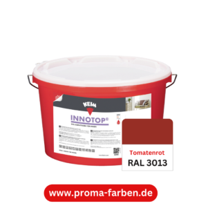 Keim Innotop Silikatfarbe RAL 3013 Tomatenrot – Bild 2
