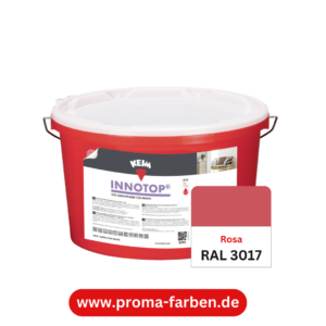 Keim Innotop Silikatfarbe RAL 3017 Rosa