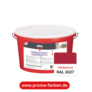 Keim Innotop Silikatfarbe RAL 3027 Himbeerrot