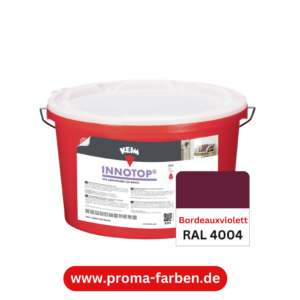 Keim Innotop Silikatfarbe RAL 4004 Bordeauxviolett
