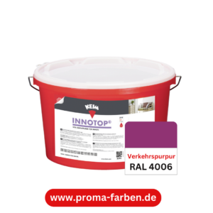 Keim Innotop Silikatfarbe RAL 4006 Verkehrspurpur