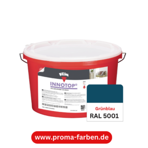 Keim Innotop Silikatfarbe RAL 5001 Grünblau