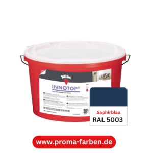 Keim Innotop Silikatfarbe RAL 5003 Saphirblau