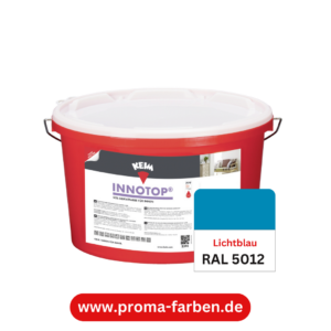 Keim Innotop Silikatfarbe RAL 5012 Lichtblau