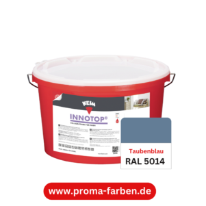 Keim Innotop Silikatfarbe RAL 5014 Taubenblau – Bild 2