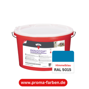 Keim Innotop Silikatfarbe RAL 5015 Himmelblau