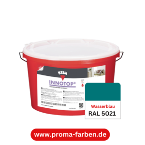 Keim Innotop Silikatfarbe RAL 5021 Wasserblau