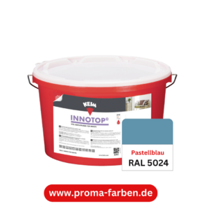 Keim Innotop Silikatfarbe RAL 5024 Pastellblau
