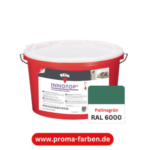 Keim Innotop Silikatfarbe RAL 6000 Patinagrün – Bild 2