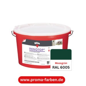 Keim Innotop Silikatfarbe RAL 6005 Moosgrün
