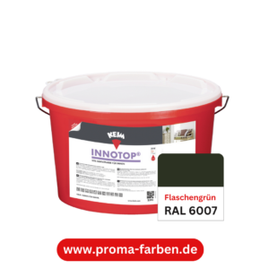 Keim Innotop Silikatfarbe RAL 6007 Flaschengrün