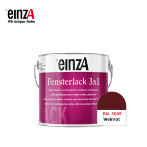 Fensterlack 3×1 RAL 3005 Weinrot