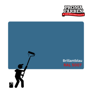 EinzA 3×1 Fensterlack RAL 5007 Brillantblau