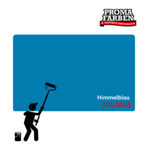 EinzA 3×1 Fensterlack RAL 5015 Himmelblau