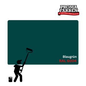 EinzA 3×1 Fensterlack RAL 6004 Blaugrün