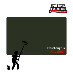 EinzA 3×1 Fensterlack RAL 6007 Flaschengrün