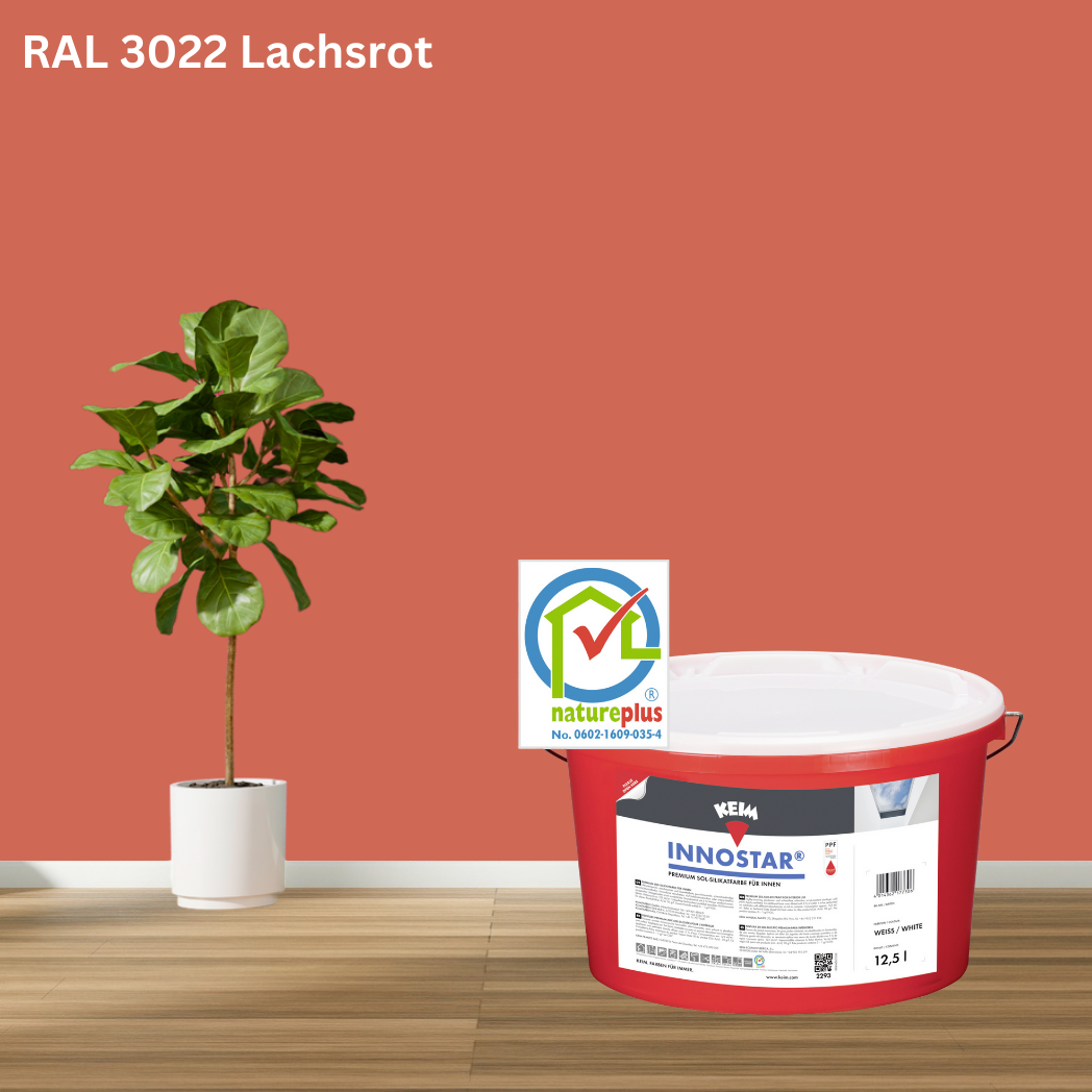 Keim Innostar Silikatfarbe RAL 3022 Lachsrot Keim Innostar Silikatfarbe RAL 3022 Lachsrot