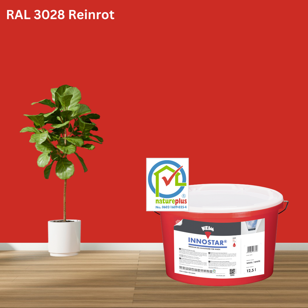 Keim Innostar Silikatfarbe RAL 3028 Reinrot Keim Innostar Silikatfarbe RAL 3028 Reinrot