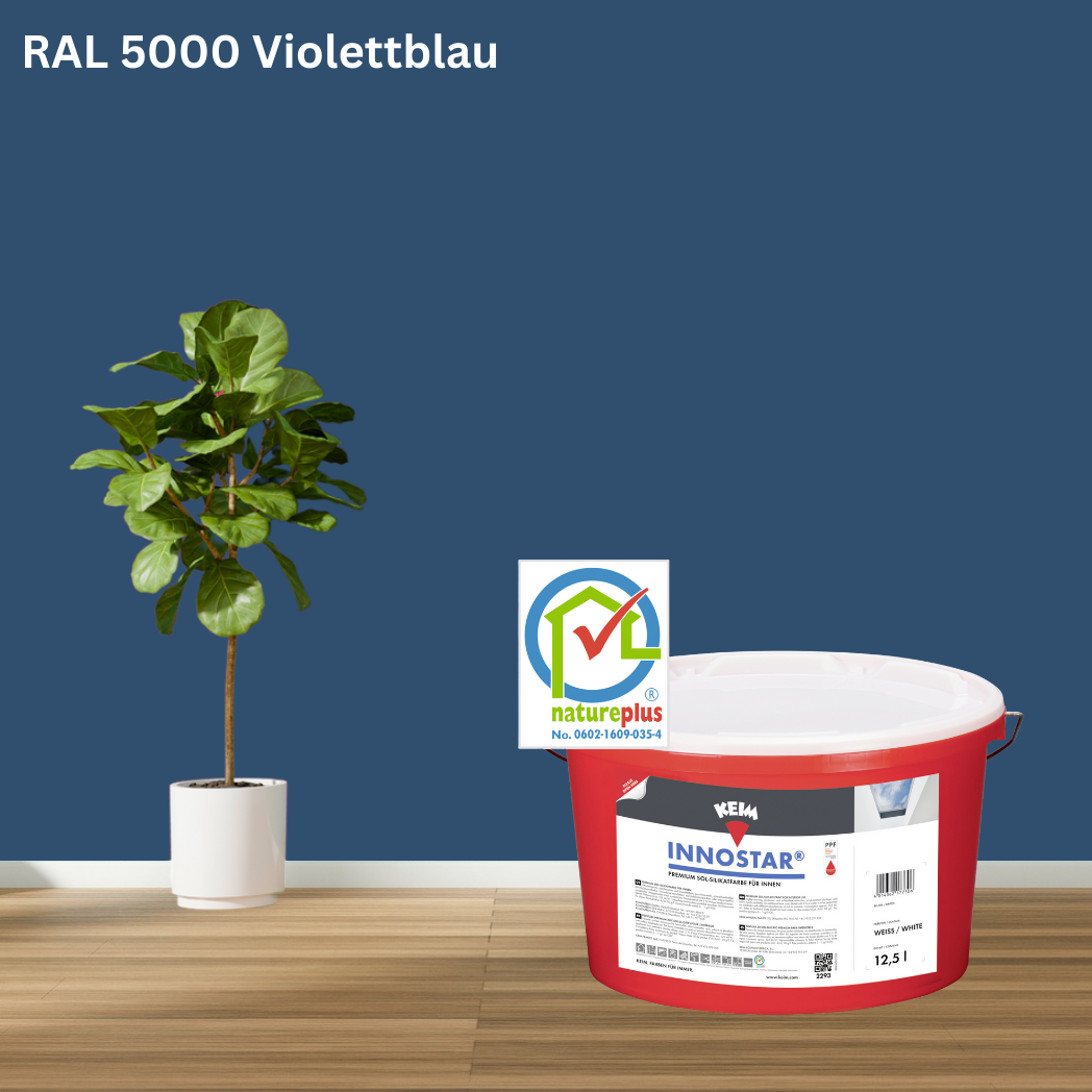 Keim Innostar Silikatfarbe RAL 5000 Violettblau Keim Innostar Silikatfarbe RAL 5000 Violettblau