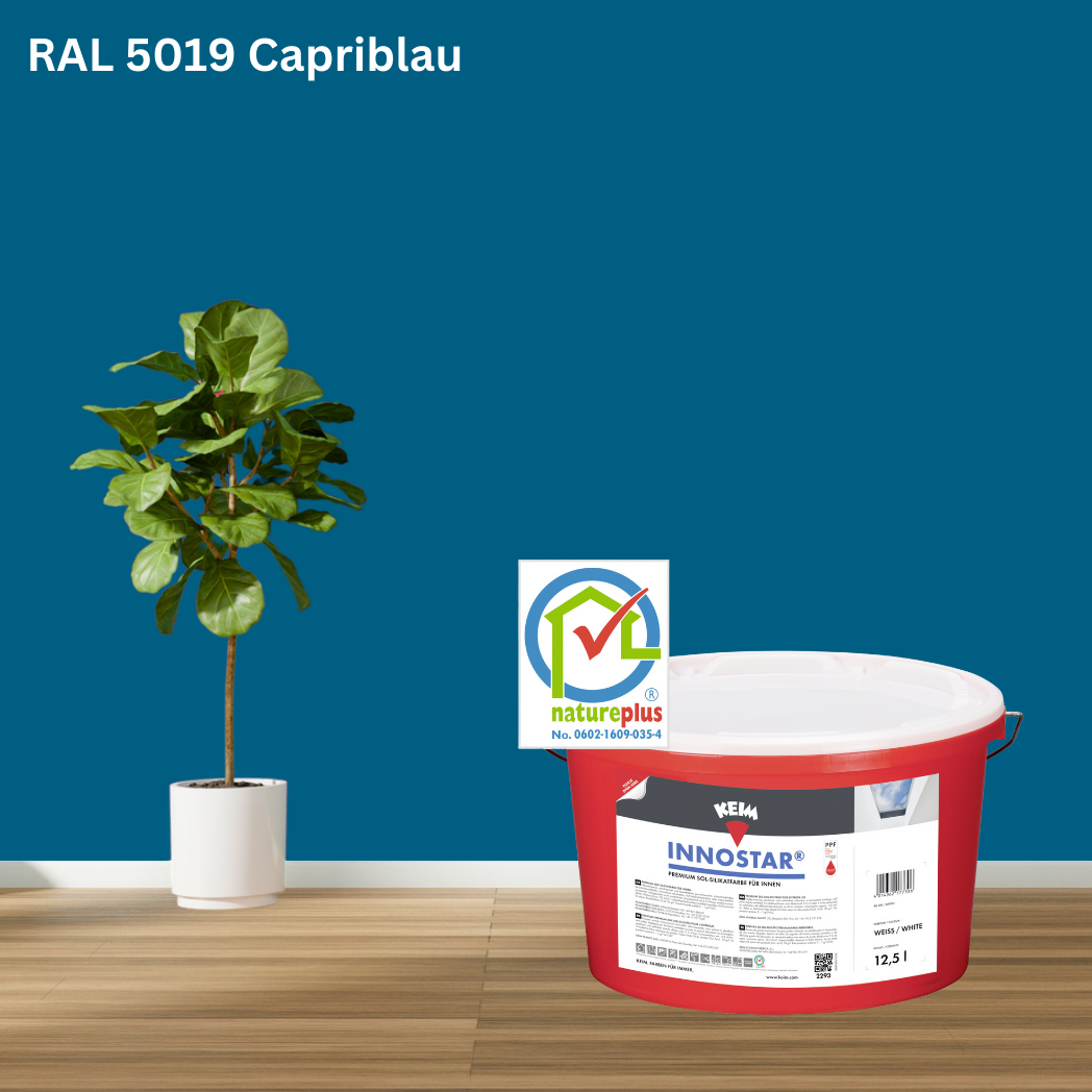 Keim Innostar Silikatfarbe RAL 5019 Capriblau Keim Innostar Silikatfarbe RAL 5019 Capriblau