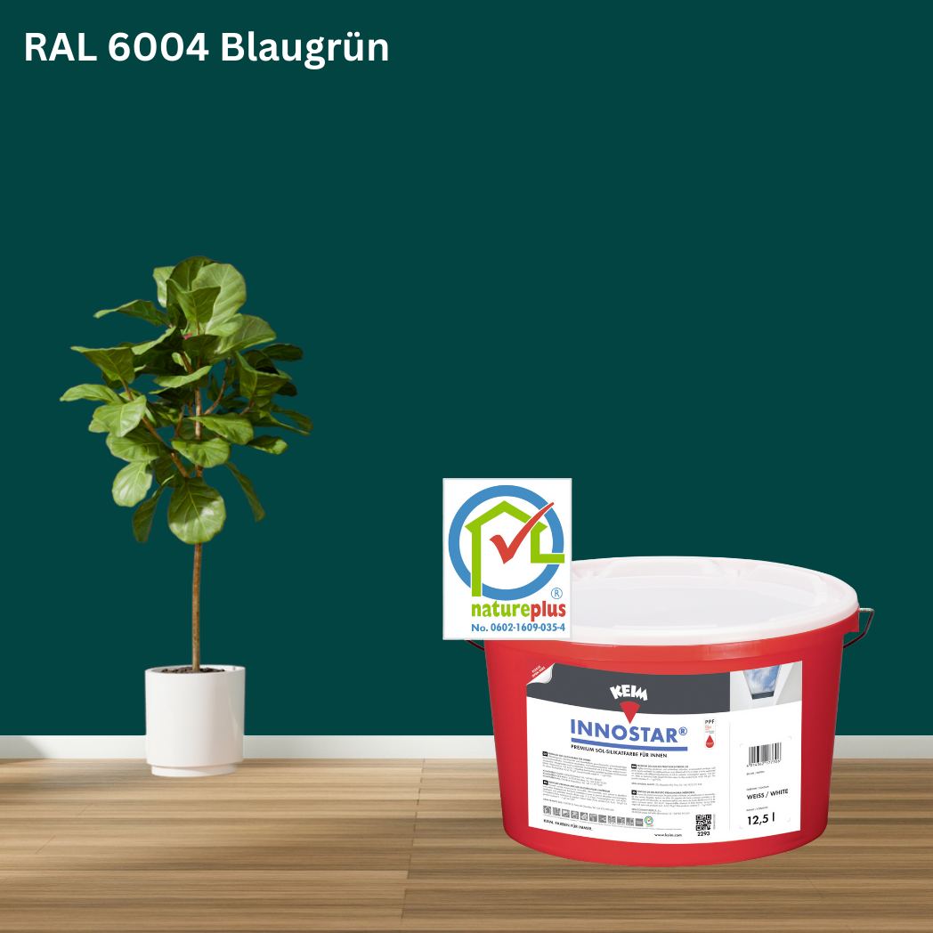 Keim Innostar Silikatfarbe RAL 6004 Blaugrün Keim Innostar Silikatfarbe RAL 6004 Blaugrün