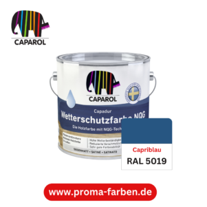 Capadur NQG Wetterschutzfarbe RAL 5019 Capriblau – Bild 2