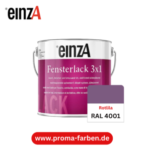 EinzA 3×1 Fensterlack RAL 4001 Rotlila