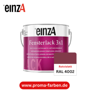 EinzA 3×1 Fensterlack RAL 4002 Rotviolett