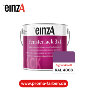 EinzA 3×1 Fensterlack RAL 4008 Signalviolett