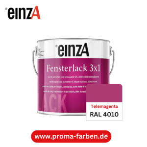 EinzA 3×1 Fensterlack RAL 4010 Telemagenta