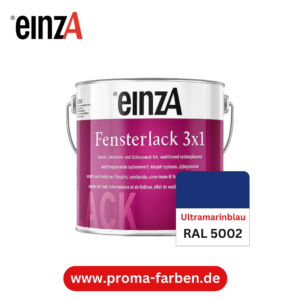 EinzA 3×1 Fensterlack RAL 5002 Ultramarinblau