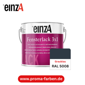EinzA 3×1 Fensterlack RAL 5008 Graublau