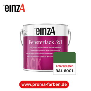 EinzA 3×1 Fensterlack RAL 6001 Smaragdgrün