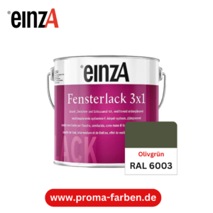 EinzA 3×1 Fensterlack RAL 6003 Olivgrün