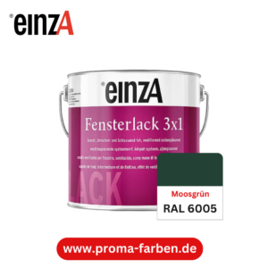 EinzA 3×1 Fensterlack RAL 6005 Moosgrün