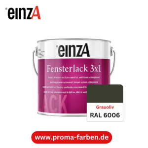 EinzA 3×1 Fensterlack RAL 6006 Grauoliv