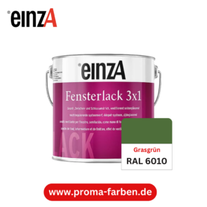 EinzA 3×1 Fensterlack RAL 6010 Grasgrün