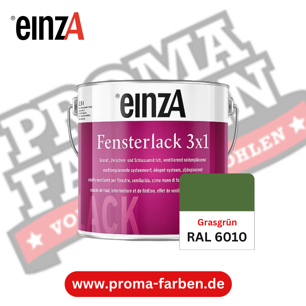 EinzA 3×1 Fensterlack RAL 6010 Grasgrün EinzA 3×1 Fensterlack RAL 6010 Grasgrün