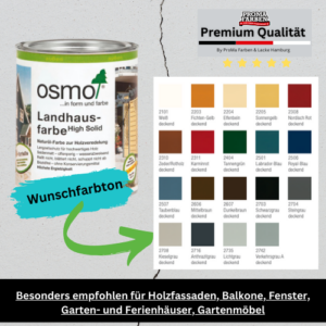 Osmo Landhausfarbe 2101 Weiß deckend