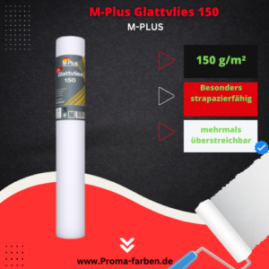 M-Plus Glattvlies 150g 0,75 m x 25 m = 18,75 qm