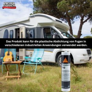 Sika Silicondichtstoff SIL N plus Neutralsilikon für den Fensterbau Grau 300 ml