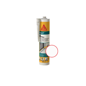 Sika Silicondichtstoff SIL plus Neutralsilikon für den Fensterbau weiss 300 ml