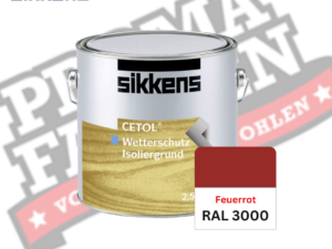 Sikkens Cetol Wetterschutzfarbe RAL 3000 Feuerrot online bestellen bei ProMa Farben