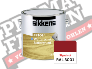 Sikkens Cetol Wetterschutzfarbe RAL 3001 Signalrot online bestellen bei ProMa Farben